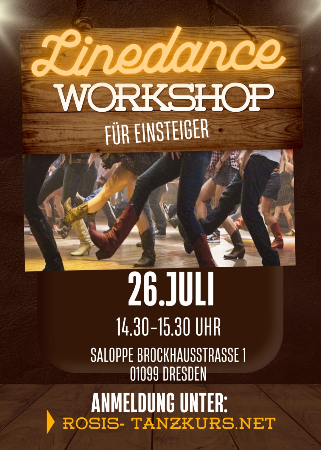 Saloppe Linedance Workshop für Anfänger